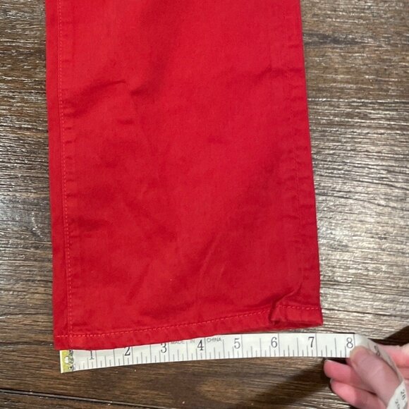 NWOT AG Green Label Men's 32x34.5 Graduate Trouser Tailored Leg Pant Red Stretch - Picture 8 of 8